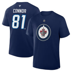 Kyle Connor Winnipeg Jets Fanatics Authentic Stack Name & Number T-Shirt - Navy - NHL 202466815