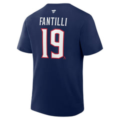 Adam Fantilli Columbus Blue Jackets Fanatics Authentic Stack Name & Number T-Shirt - Navy - NHL 202466820