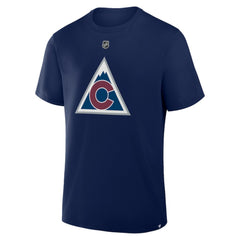 Cale Makar Colorado Avalanche Fanatics Authentic Stack Name & Number T-Shirt - Navy - NHL 202466891