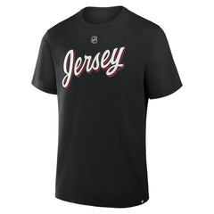 Jacob Markstrom New Jersey Devils Fanatics Authentic Stack Name & Number T-Shirt - Black - NHL 202466924