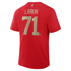 Dylan Larkin Detroit Red Wings Fanatics Authentic Stack Name & Number T-Shirt - Red - NHL 202466941