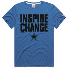 Dallas Cowboys Homage Unisex 2024 Inspire Change Tri-Blend T-Shirt Royal