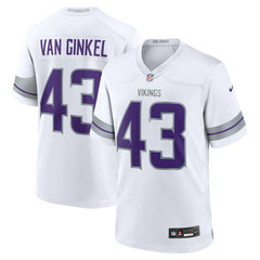 Nike Andrew Van Ginkel Minnesota Vikings Alternate Game Jersey White