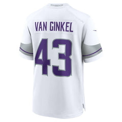 Nike Andrew Van Ginkel Minnesota Vikings Alternate Game Jersey White