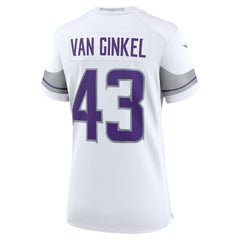 Nike Andrew Van Ginkel Minnesota Vikings Women's Alternate Game Jersey White