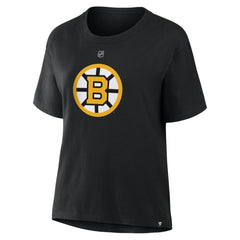 Jeremy Swayman Boston Bruins Fanatics Women's Authentic Stack Name & Number T-Shirt - Black - NHL 202477489