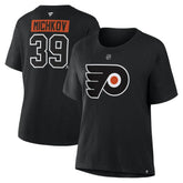Matvei Michkov Philadelphia Flyers Fanatics Women's Authentic Stack Name & Number T-Shirt - Black - NHL 202477705