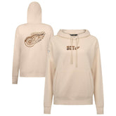 Detroit Red Wings Levelwear Women's Desert Camo Adorn Battalion Pullover Hoodie - Khaki - NHL 202478696
