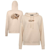 Columbus Blue Jackets Levelwear Women's Desert Camo Adorn Battalion Pullover Hoodie - Khaki - NHL 202478736