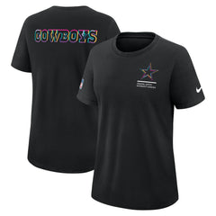 Nike Dallas Cowboys Women's 2025 NFL Crucial Catch Tri-Blend Dri-FIT T-Shirt Black
