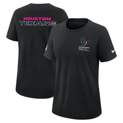 Nike Houston Texans Women's 2025 NFL Crucial Catch Tri-Blend Dri-FIT T-Shirt Black