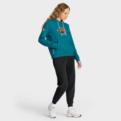 Nike Jacksonville Jaguars Women's Throwback Sideline Standard Issue Dri-FIT Hoodie Teal