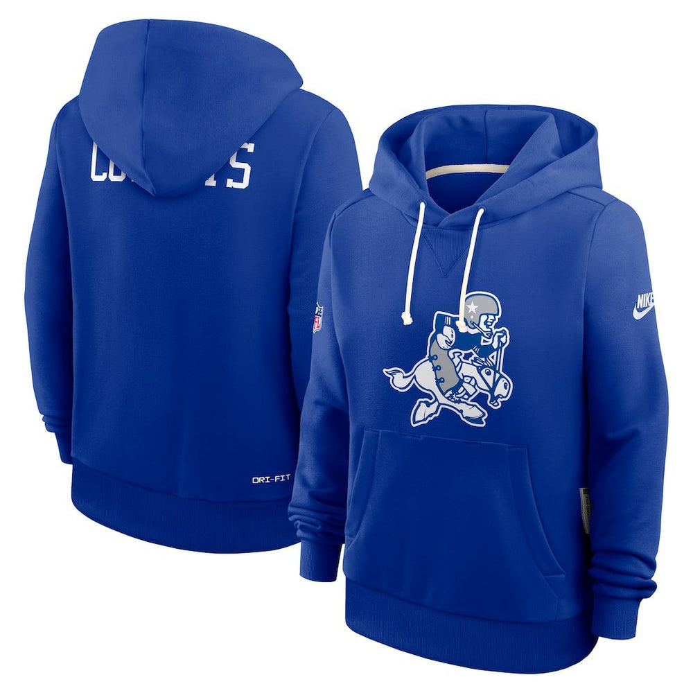 Nike Dallas Cowboys Women's Throwback Sideline Standard Issue Dri-FIT Hoodie Royal