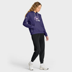 Nike Minnesota Vikings Women's Throwback Sideline Standard Issue Dri-FIT Hoodie Purple