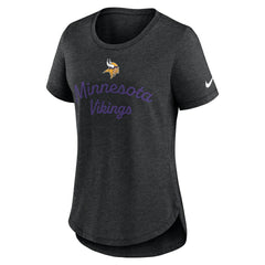Nike Minnesota Vikings Women's Script Tri-Blend T-Shirt Black