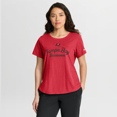 Nike Tampa Bay Buccaneers Women's Script Tri-Blend T-Shirt Red