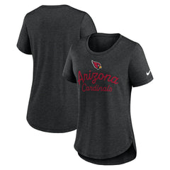 Nike Arizona Cardinals Women's Script Tri-Blend T-Shirt Black