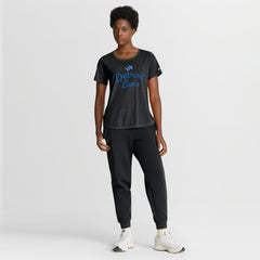 Nike Detroit Lions Women's Script Tri-Blend T-Shirt Black