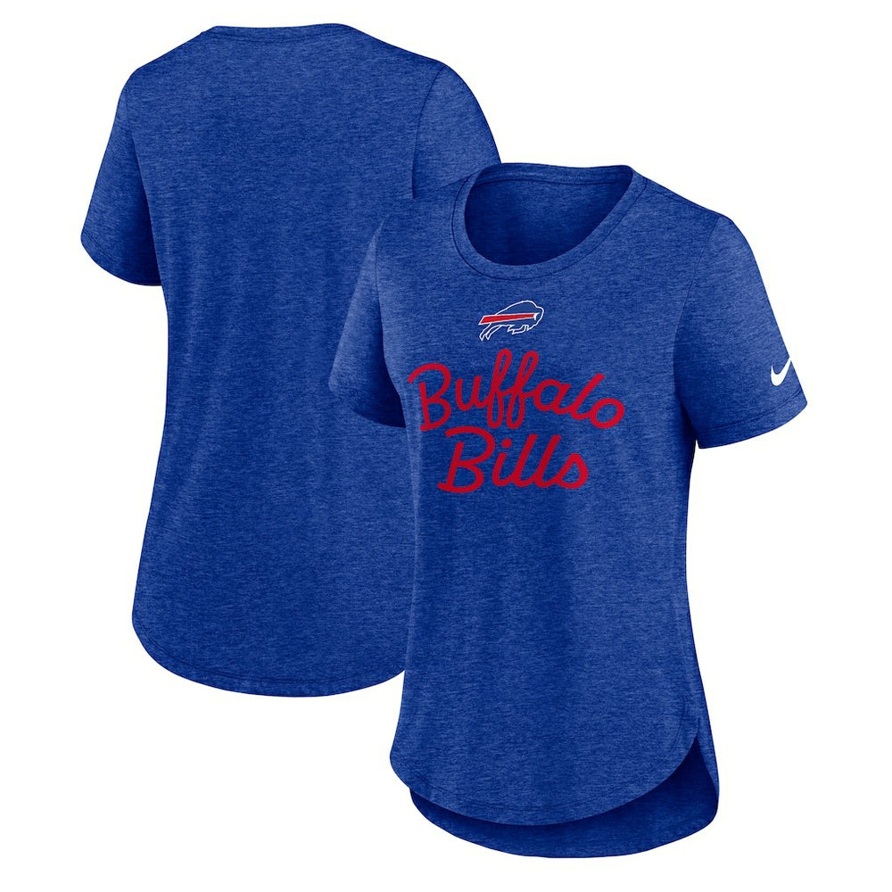 Nike Buffalo Bills Women's Script Tri-Blend T-Shirt Royal