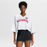 Nike Tampa Bay Buccaneers Women's Primetime Cropped Mesh Dri-FIT Fashion Jersey White