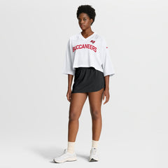 Nike Tampa Bay Buccaneers Women's Primetime Cropped Mesh Dri-FIT Fashion Jersey White