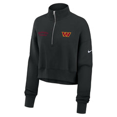Nike Washington Commanders Women's Primetime Phoenix Half-Zip Sweatshirt Black