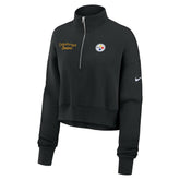 Nike Pittsburgh Steelers Women's Primetime Phoenix Half-Zip Sweatshirt Black
