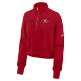 Nike San Francisco 49ers Women's Primetime Phoenix Half-Zip Sweatshirt Scarlet