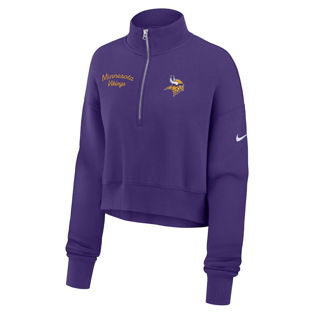 Nike Minnesota Vikings Women's Primetime Phoenix Half-Zip Sweatshirt Purple