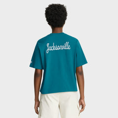 Nike Jacksonville Jaguars Women's Rewind Pocket Boxy T-Shirt Teal