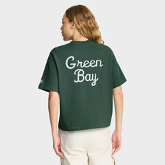 Nike Green Bay Packers Women's Rewind Pocket Boxy T-Shirt Green