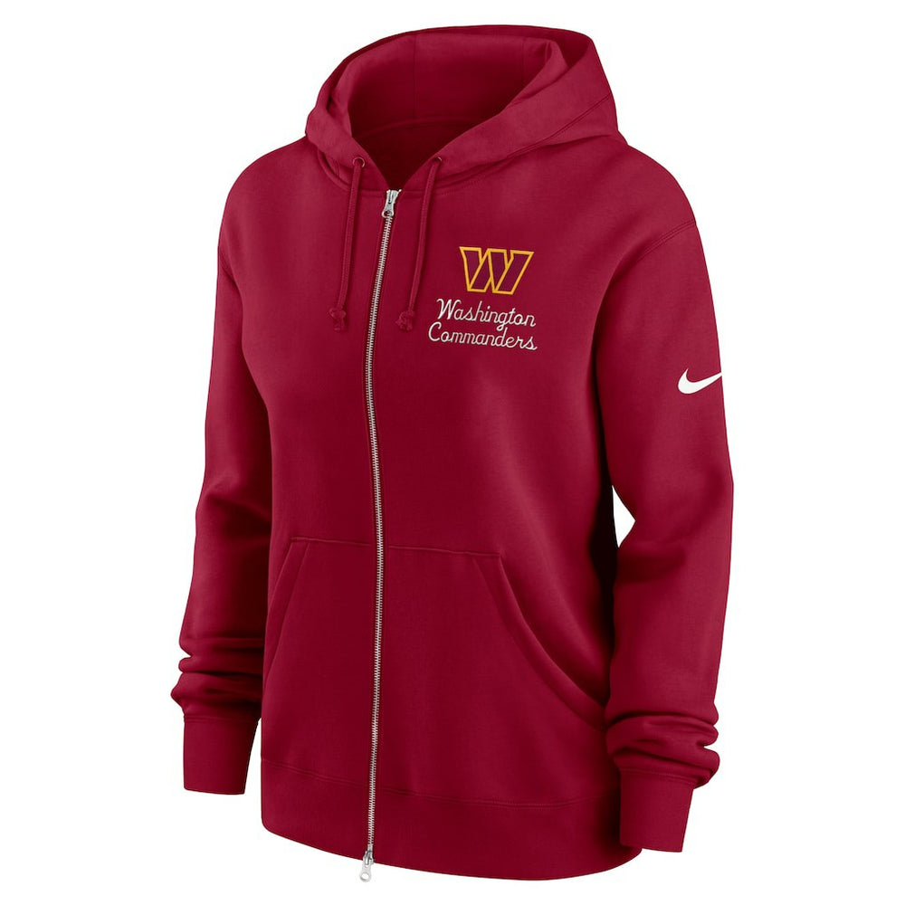 Nike Washington Commanders Women's Phoenix Rewind Full-Zip Hoodie Burgundy