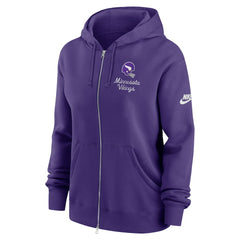 Nike Minnesota Vikings Women's Phoenix Rewind Full-Zip Hoodie Purple