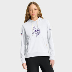 Nike Minnesota Vikings Women's Alternate Logo Sideline Standard Issue Dri-FIT Hoodie White