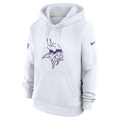Nike Minnesota Vikings Women's Alternate Logo Sideline Standard Issue Dri-FIT Hoodie White