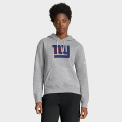 Nike New York Giants Women's Club Fleece Hoodie Heather Gray