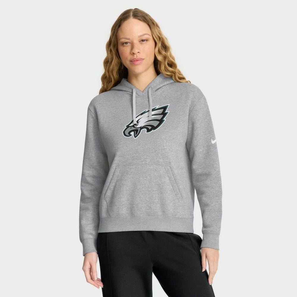 Nike Philadelphia Eagles Women's Club Fleece Hoodie Heather Gray