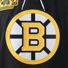 Boston Bruins Fanatics 100th Anniversary Authentic Pro Jersey - Black - NHL 202482569