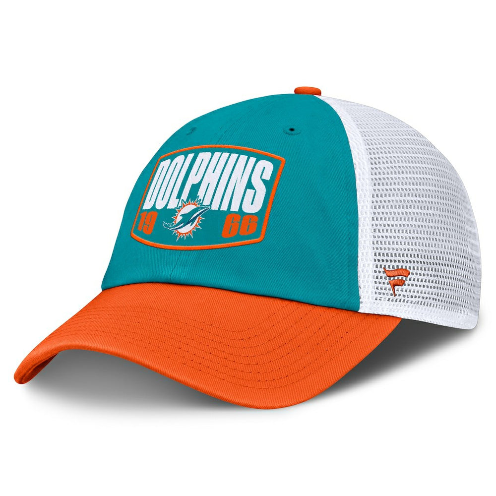 Fanatics Miami Dolphins Franchise Trucker Adjustable Hat Aqua/Orange