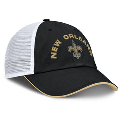 Fanatics New Orleans Saints Reverse Trucker Adjustable Hat Black/White