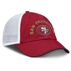 Fanatics San Francisco 49ers Reverse Trucker Adjustable Hat Scarlet/White