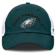 Fanatics Philadelphia Eagles Reverse Trucker Adjustable Hat Midnight Green/White