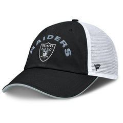 Fanatics Las Vegas Raiders Reverse Trucker Adjustable Hat Black/White