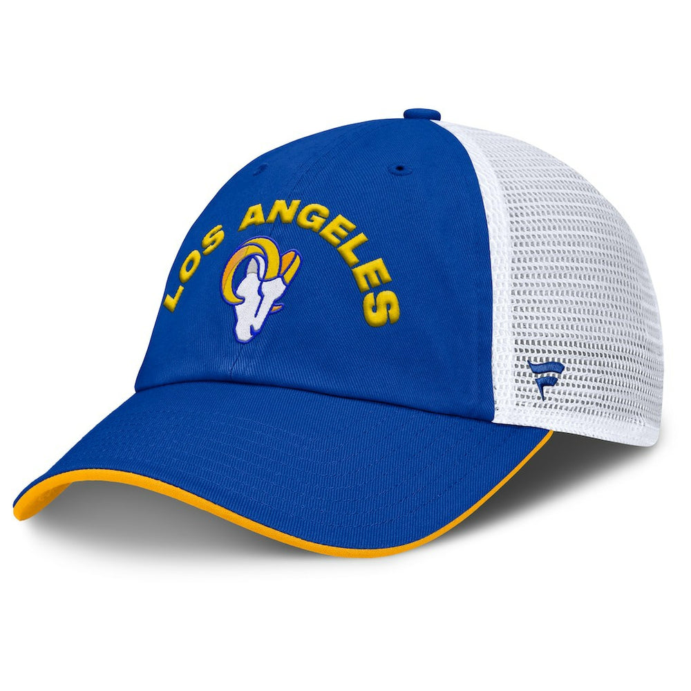 Fanatics Los Angeles Rams Reverse Trucker Adjustable Hat Royal/White