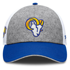 Fanatics Los Angeles Rams Option Trucker Adjustable Hat Gray/Royal