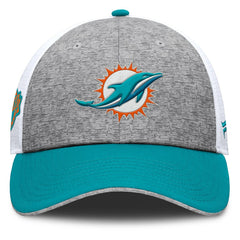Fanatics Miami Dolphins Option Trucker Adjustable Hat Gray/Aqua