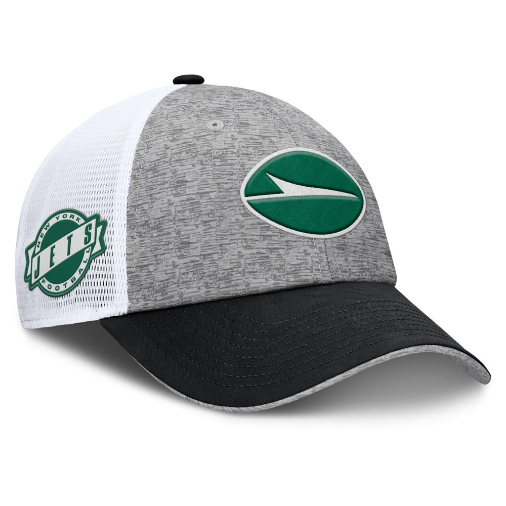 Fanatics New York Jets Option Trucker Adjustable Hat Gray/Black