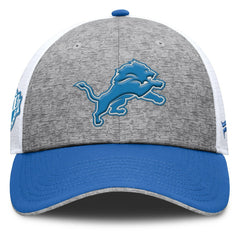 Fanatics Detroit Lions Option Trucker Adjustable Hat Gray/Blue