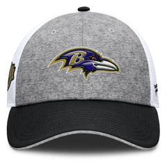 Fanatics Baltimore Ravens Option Trucker Adjustable Hat Gray/Black