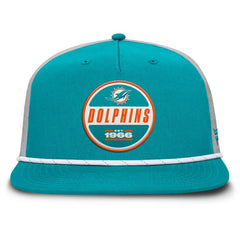 Fanatics Miami Dolphins Edge Rush Trucker Adjustable Hat Aqua/Gray
